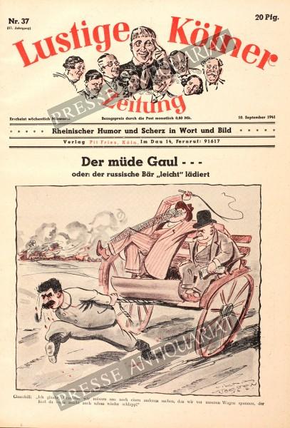 Lustige Kölner Zeitung, 10.09.1941 bis 16.09.1941