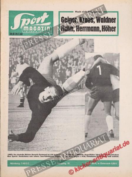 Sportmagazin Nr. 30A, 29.07.1963 bis 04.08.1963