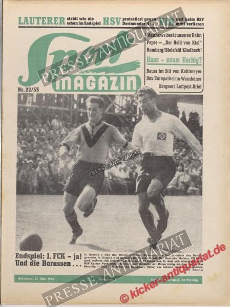 Sportmagazin Nr. 22A, 27.05.1953 bis 02.06.1953