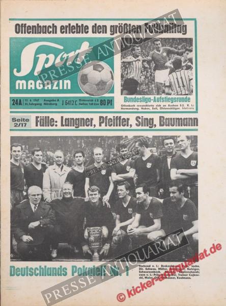 Sportmagazin Nr. 24A, 12.06.1967 bis 18.06.1967