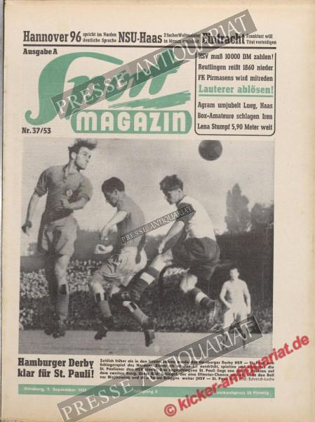 Sportmagazin Nr. 37A, 09.09.1953 bis 15.09.1953