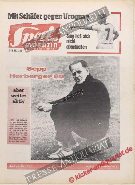 Sportmagazin Nr. 13B, 28.03.1962 bis 03.04.1962
