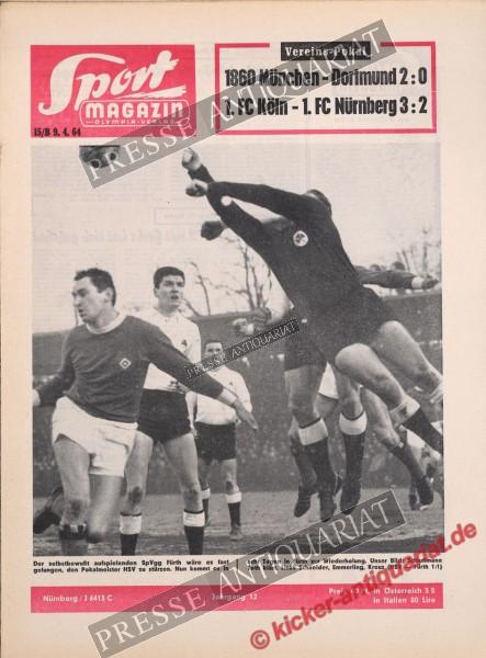 Sportmagazin Nr. 15B, 09.04.1964 bis 15.04.1964