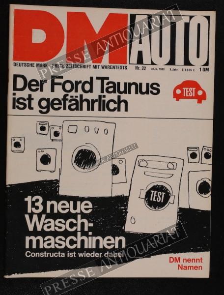 DM Die Deutsche Mark Zeitschrift mit dem Warentest, 31.05.1963 bis 06.06.1963
