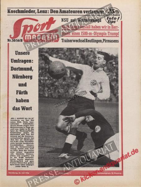 Sportmagazin Nr. 30B, 26.07.1956 bis 01.08.1956