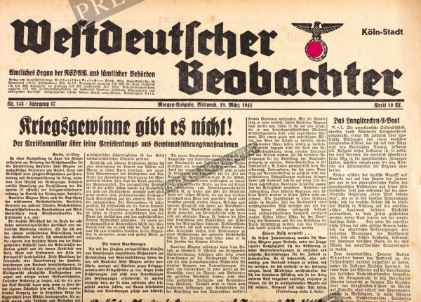 Westdeutscher Beobachter, 19.03.1941