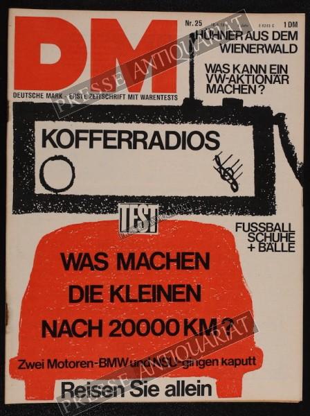 DM Die Deutsche Mark Zeitschrift mit dem Warentest, 18.06.1964 bis 24.06.1964
