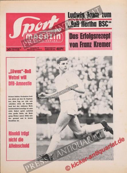 Sportmagazin Nr. 30B, 22.07.1965 bis 28.07.1965