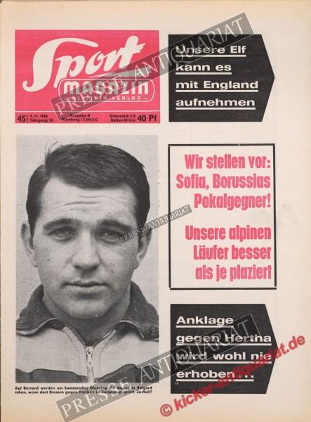 Sportmagazin Nr. 45B, 04.11.1965 bis 10.11.1965