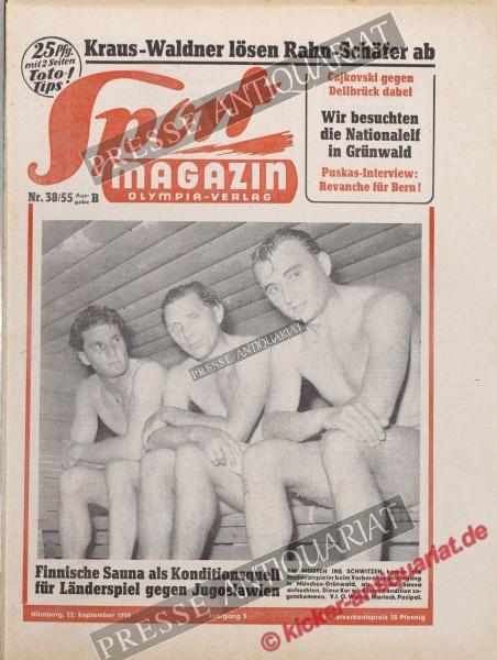 Sportmagazin Nr. 38B, 22.09.1955 bis 28.09.1955