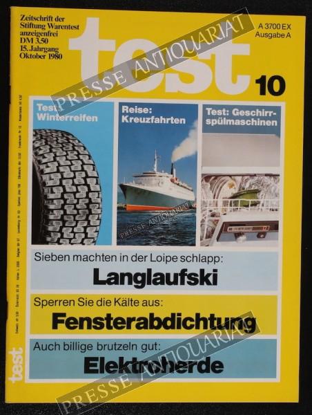 Test Zeitung der Stiftung Warentest, 01.10.1980 bis 31.10.1980