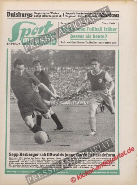 Sportmagazin Nr. 39A, 24.09.1956 bis 30.09.1956