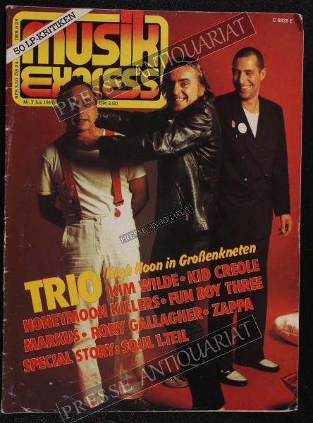Musik Express, 01.07.1982 bis 31.07.1982