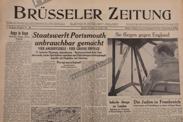 Brüsseler Zeitung, 13.08.1940