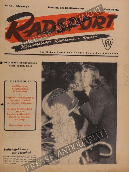 Radsport Illustrierte, 23.10.1951 bis 05.11.1951