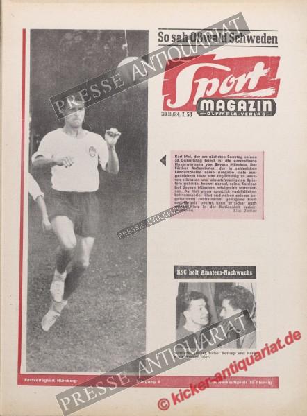 Sportmagazin Nr. 30B, 24.07.1958 bis 30.07.1958