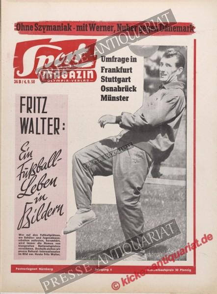 Sportmagazin Nr. 36B, 04.09.1958 bis 10.09.1958