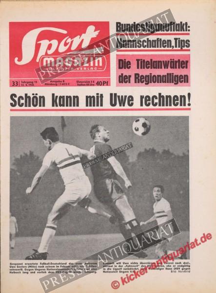 Sportmagazin Nr. 33B, 12.08.1965 bis 18.08.1965