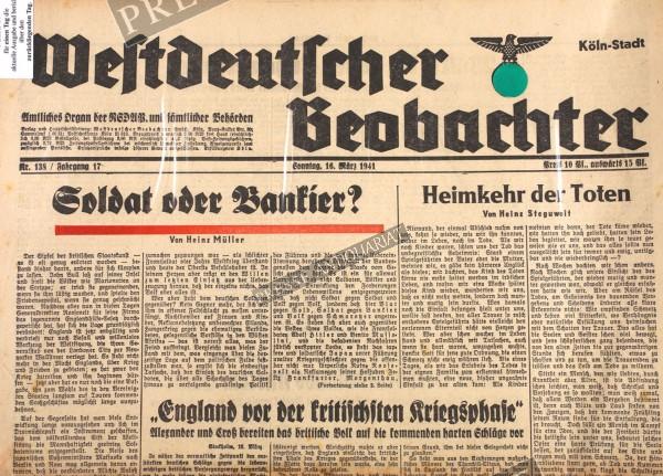 Westdeutscher Beobachter, 16.03.1941