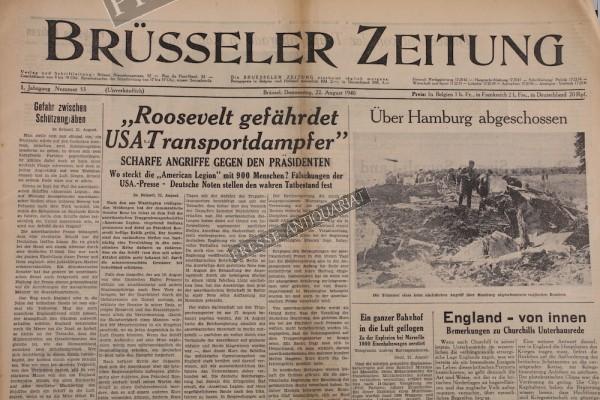 Brüsseler Zeitung, 22.08.1940