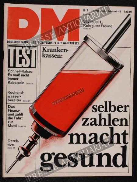 DM Die Deutsche Mark Zeitschrift mit dem Warentest, 17.02.1966 bis 23.02.1966
