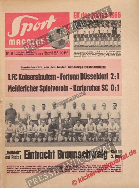Sportmagazin Nr. 51B, 22.12.1966 bis 28.12.1966