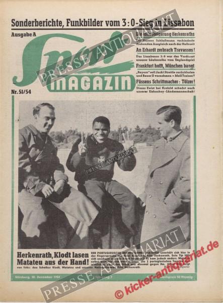 Sportmagazin Nr. 51A, 20.12.1954 bis 26.12.1954