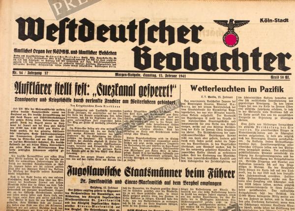 Westdeutscher Beobachter, 15.02.1941