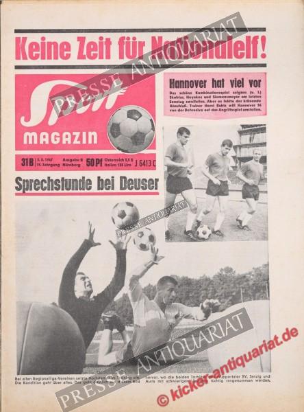 Sportmagazin Nr. 31B, 03.08.1967 bis 09.08.1967