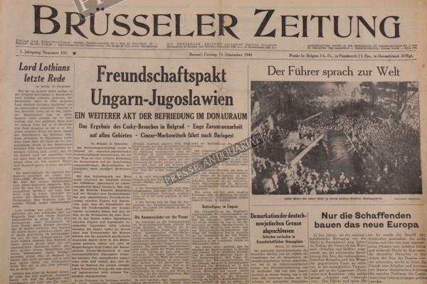 Brüsseler Zeitung, 13.12.1940