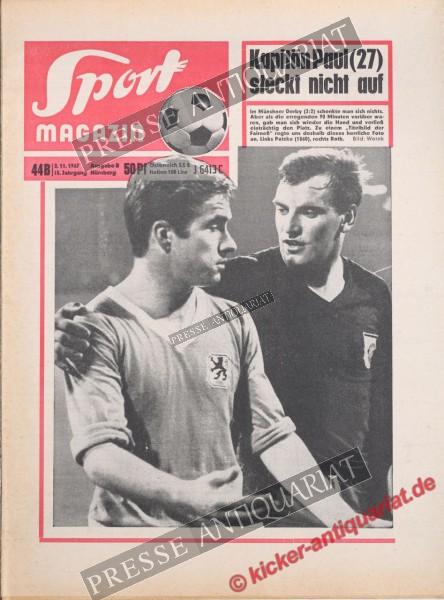Sportmagazin Nr. 44B, 02.11.1967 bis 08.11.1967