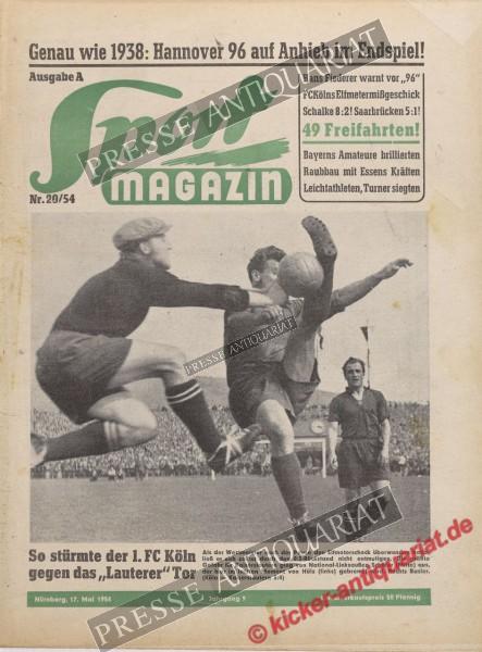 Sportmagazin Nr. 20A, 17.05.1954 bis 23.05.1954