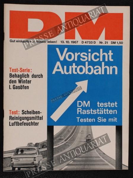 DM Die Deutsche Mark Zeitschrift mit dem Warentest, 13.10.1967 bis 26.10.1967
