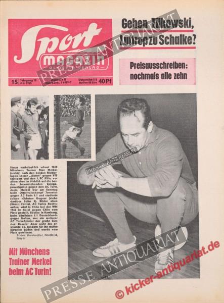 Sportmagazin Nr. 15B, 08.04.1965 bis 14.04.1965