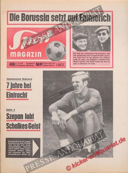 Sportmagazin Nr. 49B, 07.12.1967 bis 13.12.1967