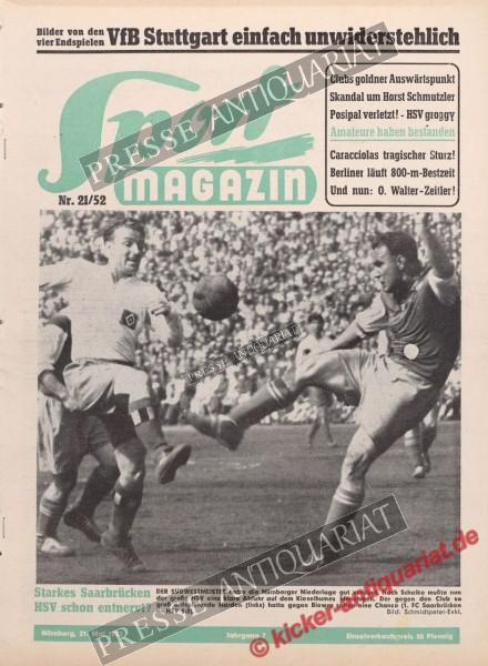 Sportmagazin Nr. 21A, 21.05.1952 bis 27.05.1952