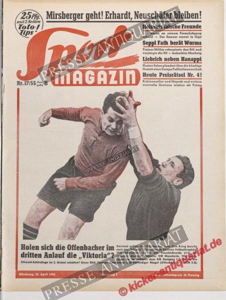 Sportmagazin Nr. 17B, 28.04.1955 bis 04.05.1955