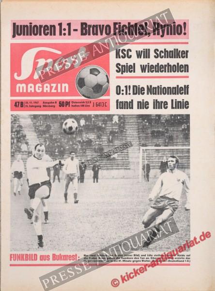 Sportmagazin Nr. 47B, 23.11.1967 bis 29.11.1967