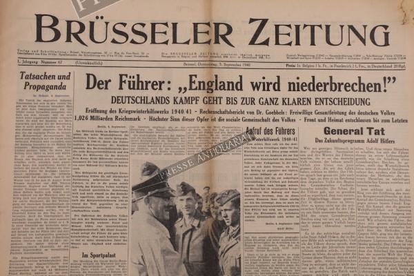 Brüsseler Zeitung, 05.09.1940