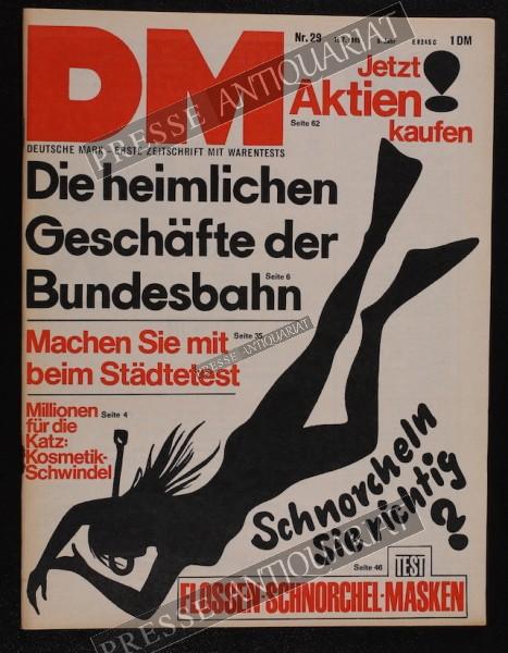 DM Die Deutsche Mark Zeitschrift mit dem Warentest, 15.07.1965 bis 21.07.1965