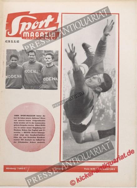 Sportmagazin Nr. 47B, 21.11.1962 bis 27.11.1962