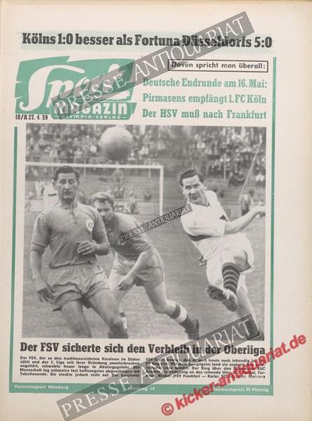 Sportmagazin Nr. 17A, 27.04.1959 bis 03.05.1959