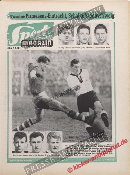 Sportmagazin Nr. 14A, 08.04.1958 bis 14.04.1958