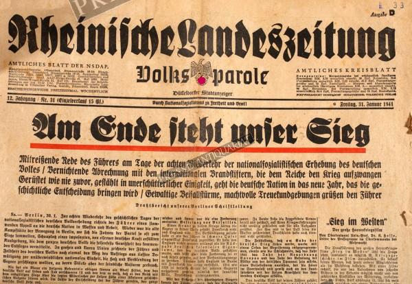 Rheinische Landeszeitung, 31.01.1941