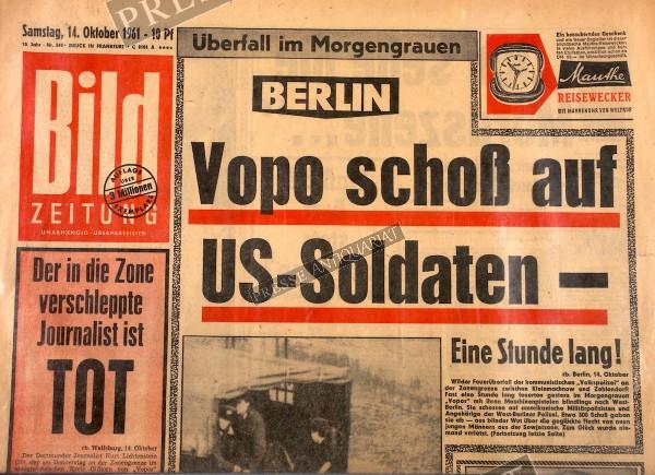 Bild Zeitung, 14.10.1961