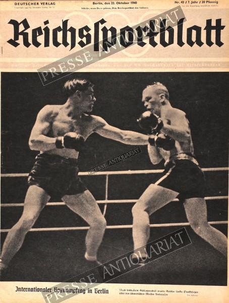 Reichssportblatt, 22.10.1940 bis 28.10.1940