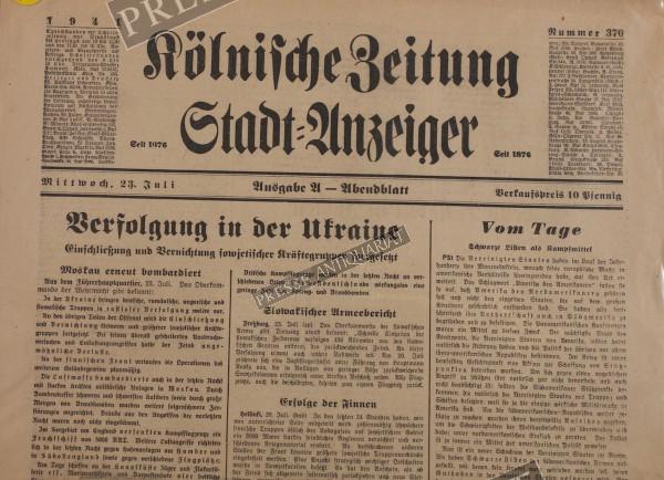 Kölnische Zeitung Abendblatt, 23.07.1941