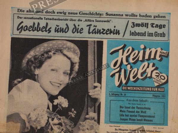 Wochenzeitung Heim Welt, 13.05.1951 bis 19.05.1951