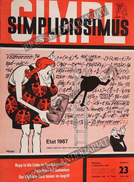 Simplicissimus, 05.11.1966 bis 11.11.1966