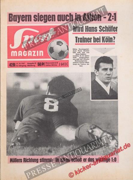 Sportmagazin Nr. 42B, 19.10.1967 bis 25.10.1967